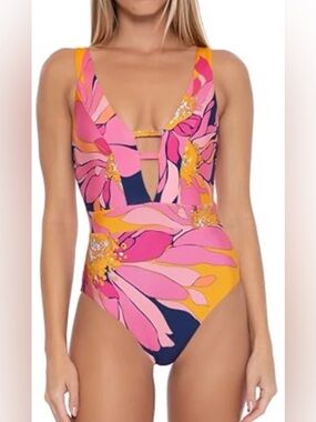 Trina Turk Floral One-Piece Swimsuit